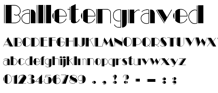 BalletEngraved font