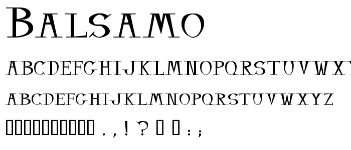 Balsamo™ font