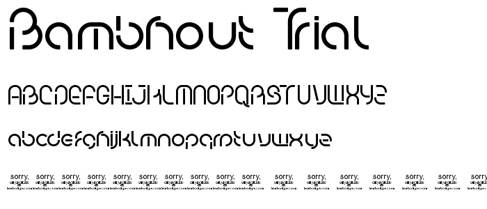 Bambhout_trial font
