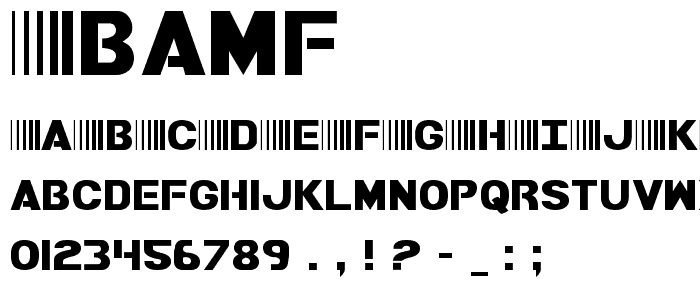 Bamf font