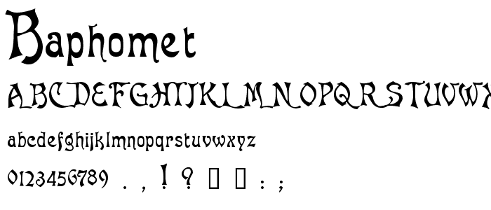 Baphomet font