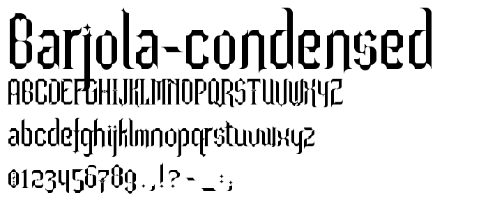 Barjola-Condensed police