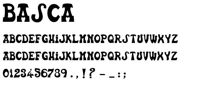 Basca font