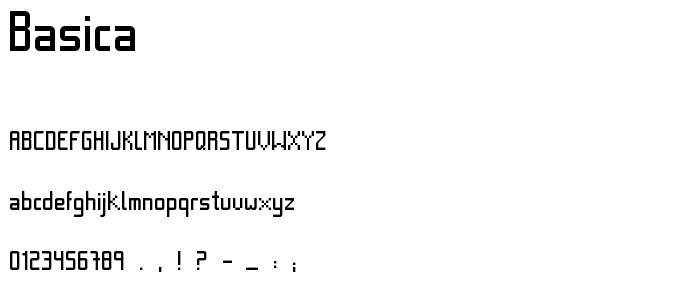 Basica font