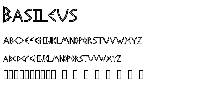 Basileus font