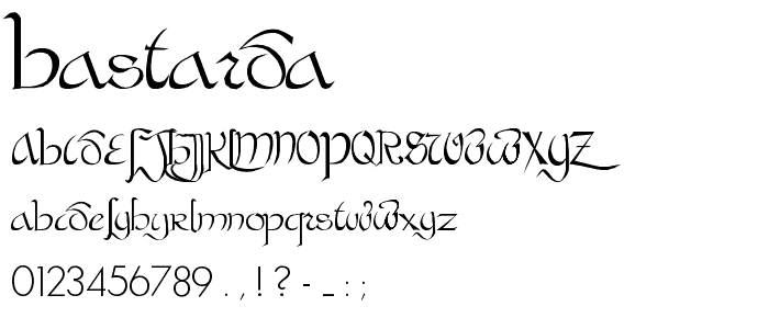 Bastarda font