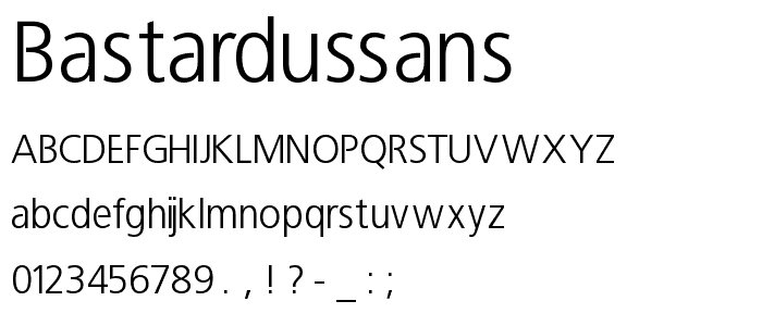 BastardusSans font