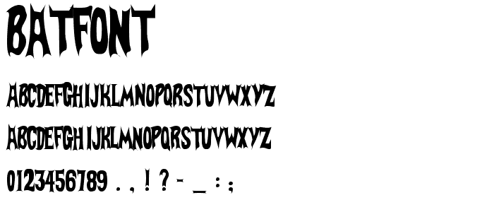 BatFont font