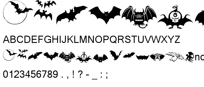 Bats-Symbols font