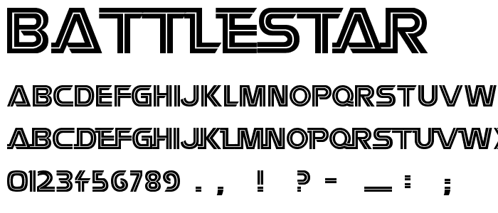 Battlestar font