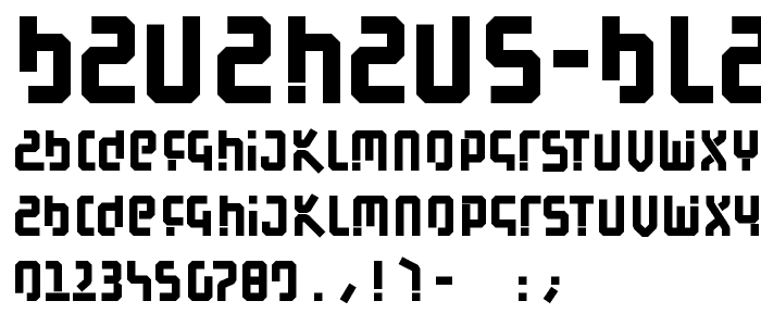 BauAHaus Black font