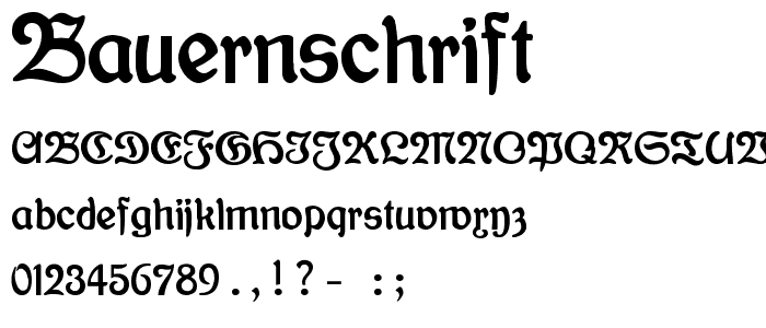 Bauernschrift font