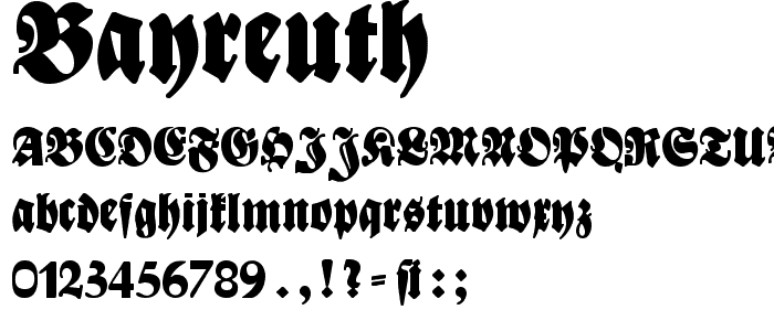 Bayreuth font