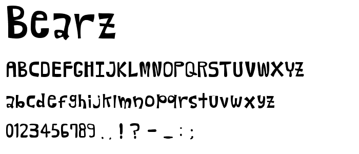 Bearz font