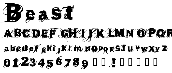 Beast font