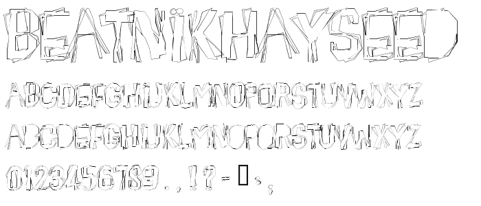 BeatnikHayseed font