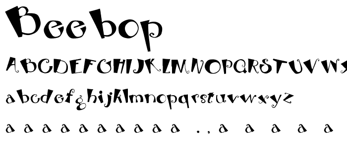 Beebop font