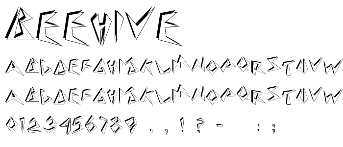 Beehive font