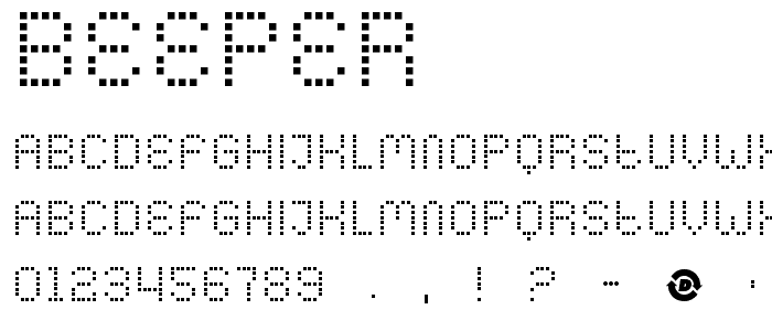 Beeper font