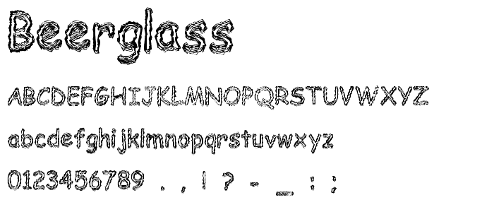 BeerGlass font