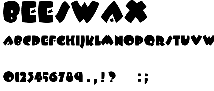 BeesWax font