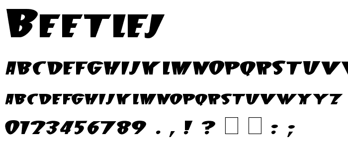 BeetleJ font