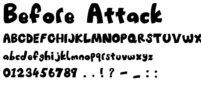 Before_Attack font