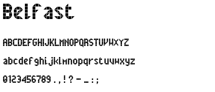 Belfast font