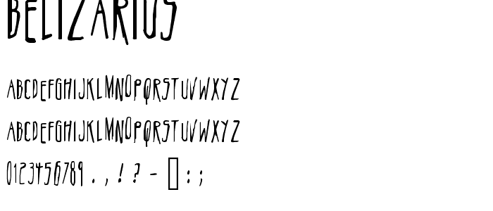 Belizarius font