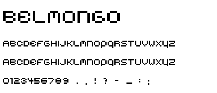 Belmongo font