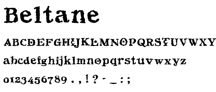 Beltane font