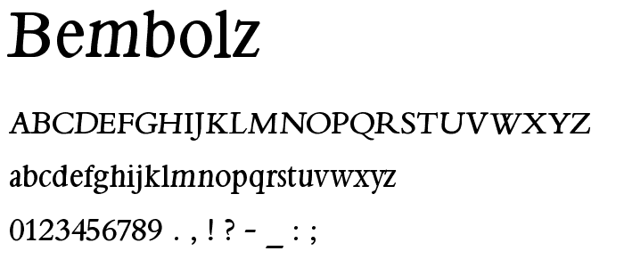 BemBolz font