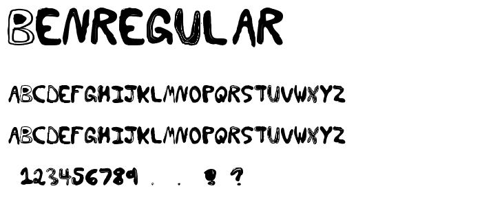 BenRegular font