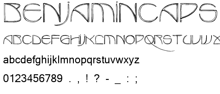 BenjaminCaps Medium font