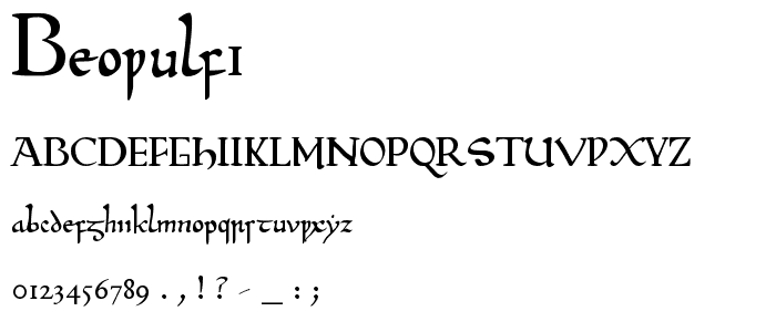 Beowulf1 font