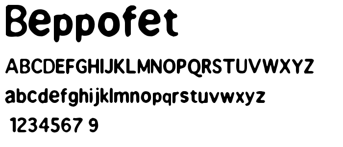 Beppofet font