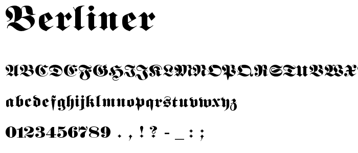 Berliner font