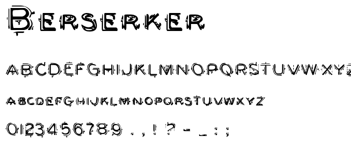 Berserker font