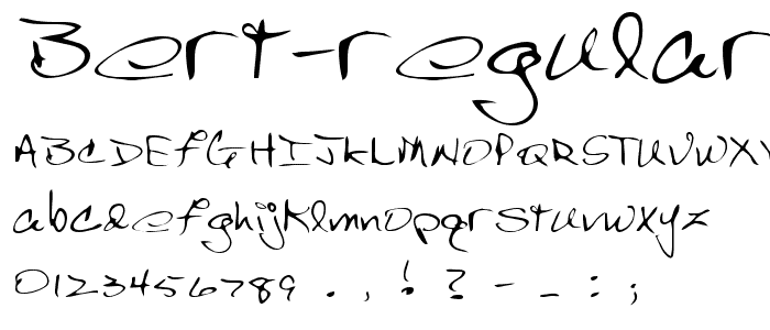 Bert Regular font