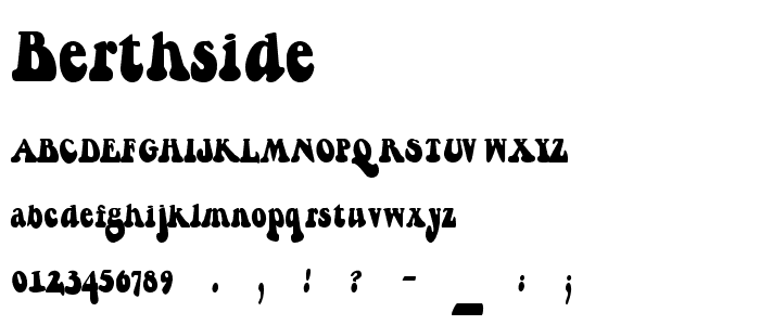 Berthside font