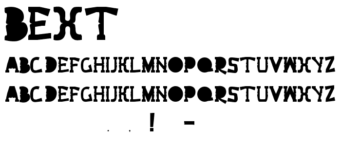 Bext_ font