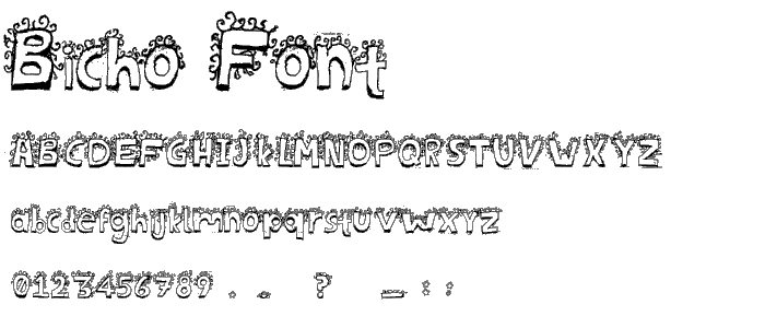 Bicho font