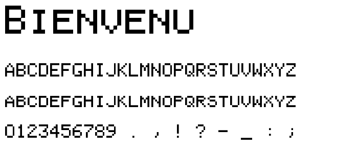 Bienvenu font