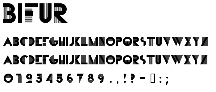 Bifur font