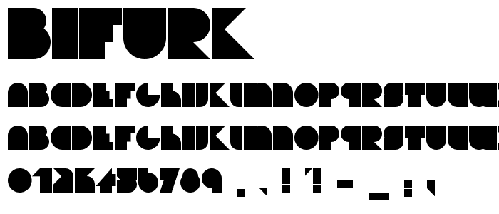 Bifurk font