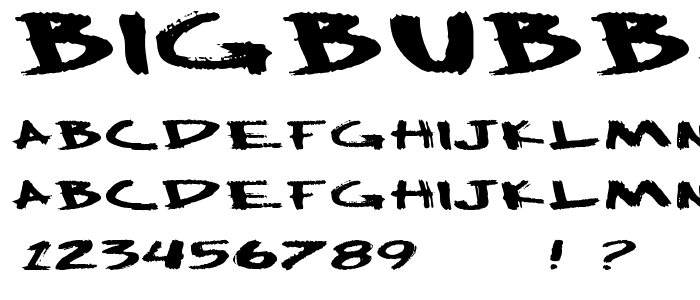 BigBubba font