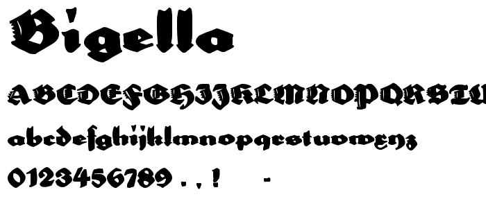 BigElla font