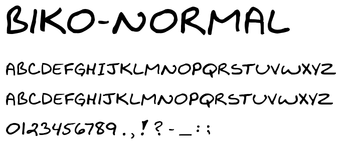 Biko Normal font