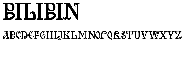 Bilibin font