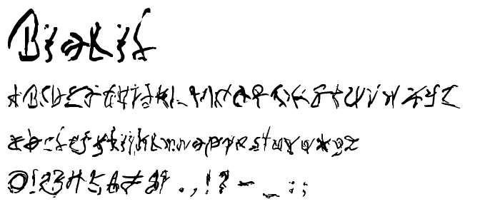 Biolid font